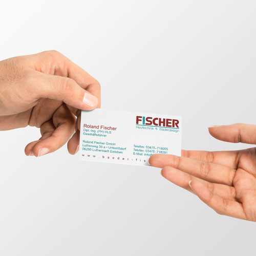 Visitenkarten Bäder Fischer