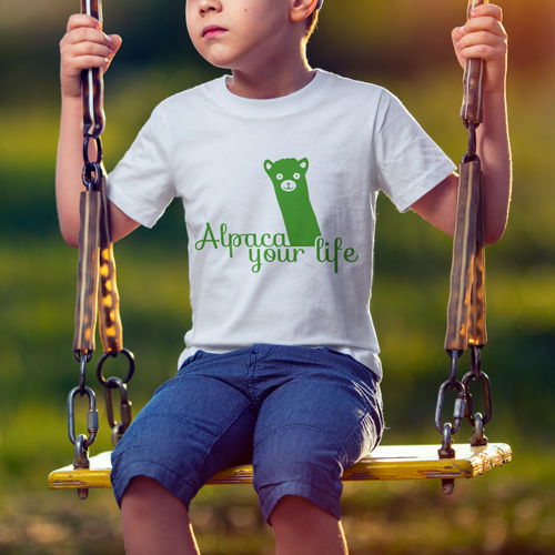 T-Shirt Design "Alpaca your life"